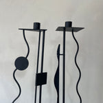 Post Modern Memphis Metal Candle Stick Holders