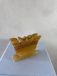 Yellow Glass Butterfly Napkin Holder