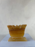 Yellow Glass Butterfly Napkin Holder