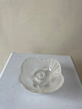 Frosted Glass Shell Design Candle Holder