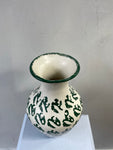 Green and white Vase