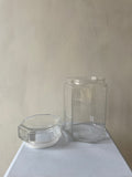Glass Octagon Jar