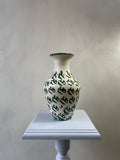 Green and white Vase