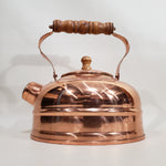 Copper Tea Kettle with Wood Handle