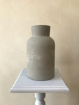 Cement Painted Glass Vase