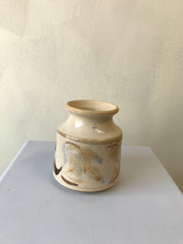 Brown Pottery Bud Vase