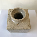 Small Cube Pottery Bud Vase