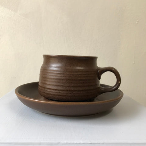 Vintage Brown Coffee or Tea Set