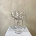 Crystal Wine Glasses Set of 3
